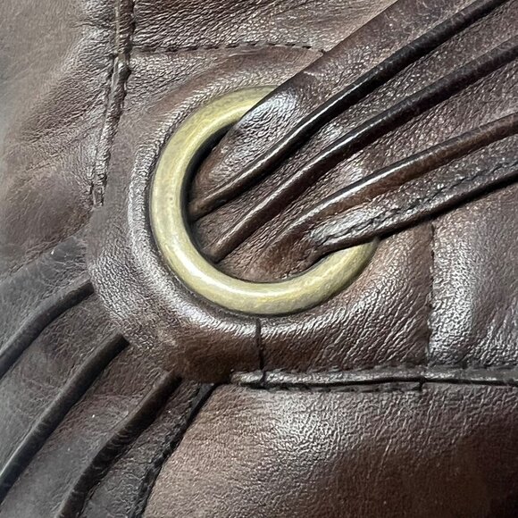 Clarks Ankle Boots Size 9.5 Medium Rosabelle Bendable Brown Leather Block Heel - Picture 5 of 8